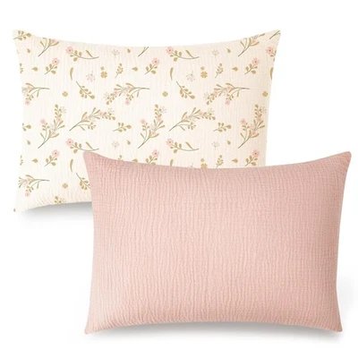 Funda de almohada Konssy de muselina para niños pequeños para almohada de 13x18, paquete de 2 suaves transpirables Foto 1 de 4