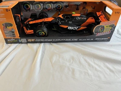 MAISTO 1:10 FORMULA 1 MCLAREN RC CAR LANDO NORRIS #4/EXTRA WHEEL SET & PIT TOOL - Image 1 of 4