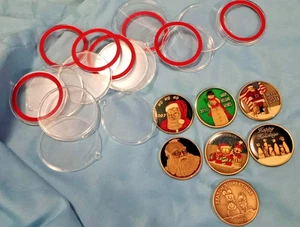 7 personalisierte "Dylan" Münzen oder Medaillen Weihnachtsmotiv - Bild 1 von 14