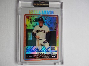2005 Topps Chrome Baseball #TA-MW Matt Williams Auto Refractor SP #/25 Giants