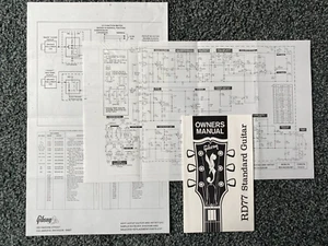ORIGINAL - GIBSON RD77 Standard-Owners Manual- MINT!! plus schematics-RARE!!! - Picture 1 of 3