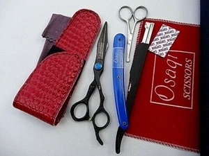 WARANTY_ 6" Hairdressing Hair Scissors_Japanese Steel/Razor Blade(6.5" FULL) - Picture 1 of 12
