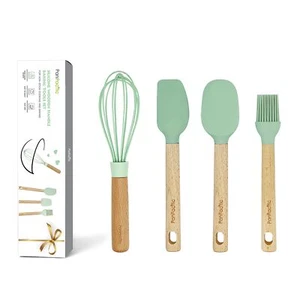 Silicone Mini Spatulas Set with Pastry Brush and Whisk Small Kitchen Tools No... - Picture 1 of 6