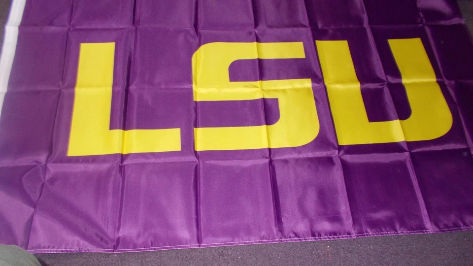 LSU Louisiana State University Tiger Baloncesto 3' por 5" Bandera Envío Rápido Gratis Foto 1 de 1