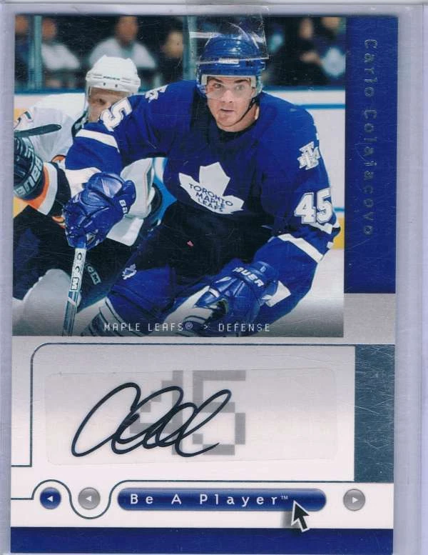 2005 Be a Player Autographs #CC Carlo Colaiacovo NM/MT Auto  - Image 1 of 1