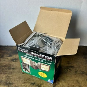 Regent Floodlight 300 Watt Twin Decorative Halogen TMQ150 Bronze Vintage NEW NOS - Picture 1 of 12