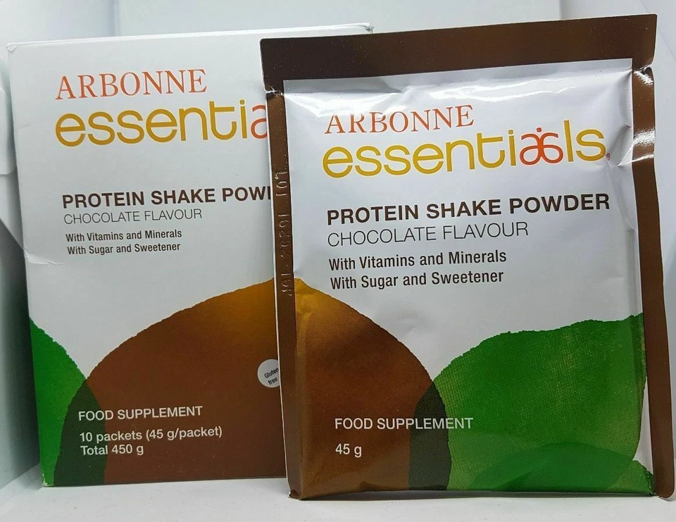 Arbonne Essentials Proteinshake Pulver Schokoladengeschmack 10x 45g