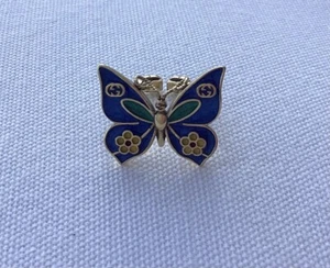 Gucci gold Blue Butterfly Ring  - Picture 1 of 4