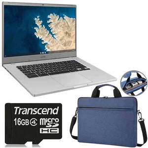 Samsung 15.6" Chromebook 4+ Intel Celeron 4GB RAM 32GB eMMC + 16GB MicroSD & Bag - Picture 1 of 11