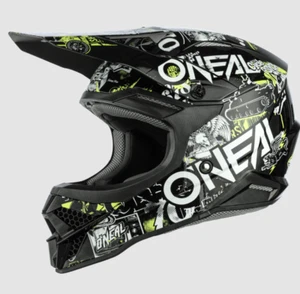 O'Neal 3 SRS Attack, ADULT LARGE HELMET, 3srs, mx, off-road, black/neon - Picture 1 of 8
