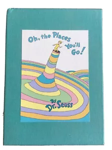 Oh The Places You’ll Go! Dr. Seuss H/c Deluxe Edition W/ Matching Cloth Slipcase - Picture 1 of 15