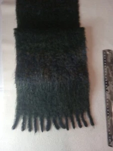 Dark mixed colors, 8x48 scarf, acrylic loose weave, - Picture 1 of 4