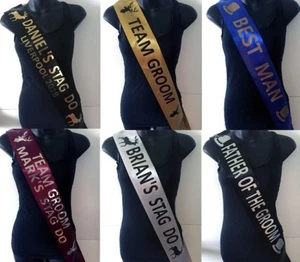 Personalised Stag Night party Do Sashes - (CHEAP) Free P&P - Picture 1 of 21