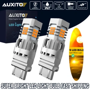 AUXITO 3157 3156 T25 Amarillo Ámbar 24LED Señal de Giro Estacionamiento DRL Bombillas LED - Imagen 1 de 8