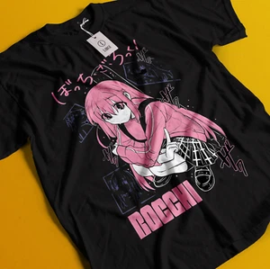 Hitori Gotou Bocchi the Rock T-Shirt Kawaii Funny Yamada Tee Nijika Ijichi Shirt - Picture 1 of 6