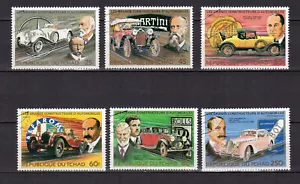 Tchad 1983 Constructeurs d'automobiles 6 timbres oblitérés /TE4866 - Imagen 1 de 1