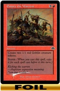 1x - Empty the Warrens - RETRO FOIL - Dominaria Remastered - C NM MTG - Picture 1 of 1