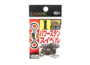 Sasame 210-A Power Stain Swivel Smooth Spin Black Size 1 (0891) - Imagen 1 de 4