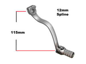 KAWASAKI KX65 KX 65 00-06 ALLOY GEAR LEVER SPRING FOLD BACK END - Picture 1 of 1