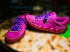 Puma Womens Pink Sued Sneakers Purple Laces Size 6.5US 5.5UK 38.5EUR 24.5CM