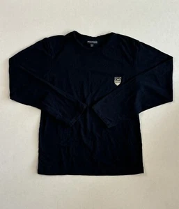 Emporio Armani Black Cotton Long Sleeve Shirt Men’s Size XL Basic Quality Comfy - Picture 1 of 5