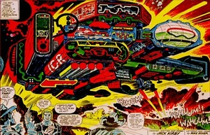 Jack Kirby GALAKTISCHER KOPFGELDJÄGER DREADNAUGHT TIGERDRUCK 11 x 17 Zoll  - Bild 1 von 2