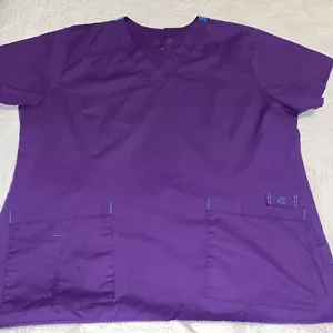 Wonderwink Flex Purple Scrub Top Size XL - Picture 1 of 5