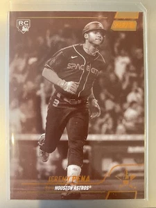 2022 Stadium Club Jeremy Pena #107 Sepia Parallel RC Rookie Astros - Bild 1 von 2