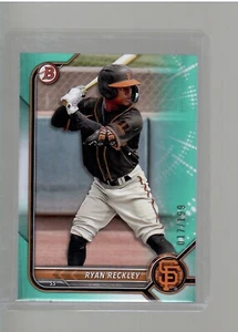 RYAN BECKETT TEAL 17/199 2022 BOWMAN DRAFT BASEBALL - Picture 1 of 2