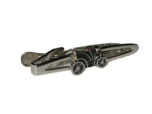 Vtg Nippy Clip Automobile Car Tie Clip Clasp Tack Bar Silver Tone England - Picture 1 of 11