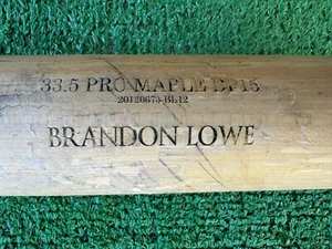 TAMPA BAY RAYS BRANDON LOWE GAME USED BASEBALL BAT - Picture 1 of 3