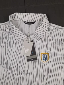 LEVELWEAR Dune 1/4 Zip Polo XL Black White Striped Embroidery Golf New Preppy - Picture 1 of 13