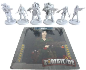ZOMBICIDE: Invader 6x SURVIVOR Minis & Cards NEW!! - Picture 1 of 8
