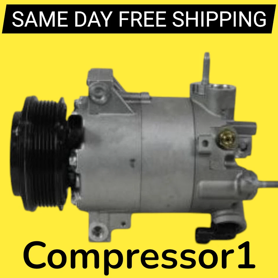 AC Compressor For 2014 2015 2016 2017 Ford Fiesta 1.0L Turbo - Image 1 of 3