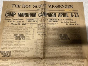 RAR!! 1929 BSA Pfadfinder Bote Jackson TN West Area Council NUR 1 existiert - Bild 1 von 16