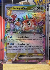 Tatsugiri ex 142/191 Sv08: Surging Sparks Holo Pokemon NM - Picture 1 of 10