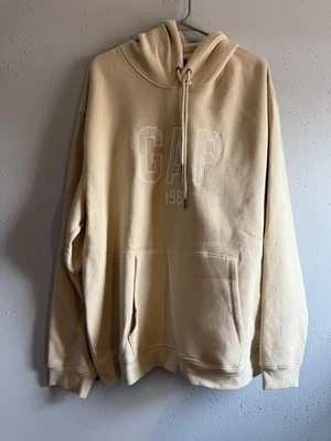 Gap Unisex Xxl Tan Kangaroo Pocket Fleece Hoodie - Image 1 of 4