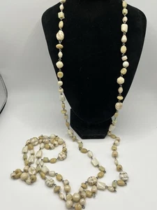 Collana a maglie in vetro con perline tono argento 70" - Foto 1 di 10