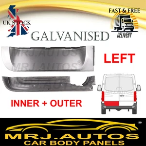 FOR MERCEDES SPRINTER VW CRAFTER 06-18 REAR DOOR SKIN REPAIR BODY PANEL SILL X2 - Picture 1 of 11