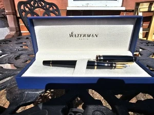 Waterman Expert3 Black Gold Trim Fountain Pen - Picture 1 of 7