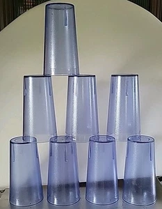 8 Light Blue Cambro 1600p 16 oz Plastic Tumbler Colorware Great Used Condition - Picture 1 of 2
