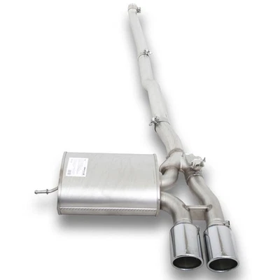 Remus Tubo di Scappamento MINI COOPER S John Works Tipo F57 F56 2x102 Cromo - Immagine 1 di 4