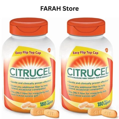 2 Pack Citrucel Fiber Therapy Caplets for Irregularity, Methylcellulose , 360 Ct - Image 1 of 3