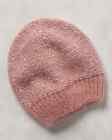 NEW Anthropologie Lepommier Italian Silvester Beanie Sequined Dusty Rose Hat