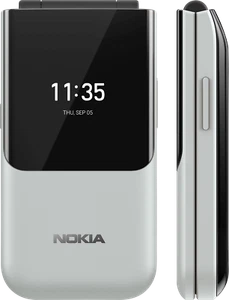 Nokia 2720 Flip 4G White 2.8" Dual-core 2 MP Snapdragon 205 Phone By FedEx - Picture 1 of 1