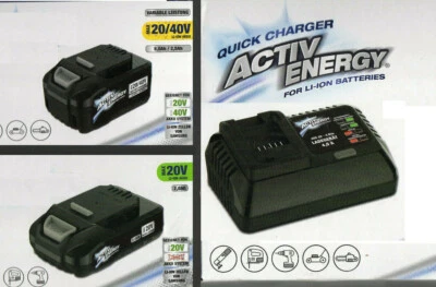 AUSWAHL Akku-Ladegerät oder 20/40 V LI-Ion AKKU Active Energy für Ferrex neu - Bild 1 von 3