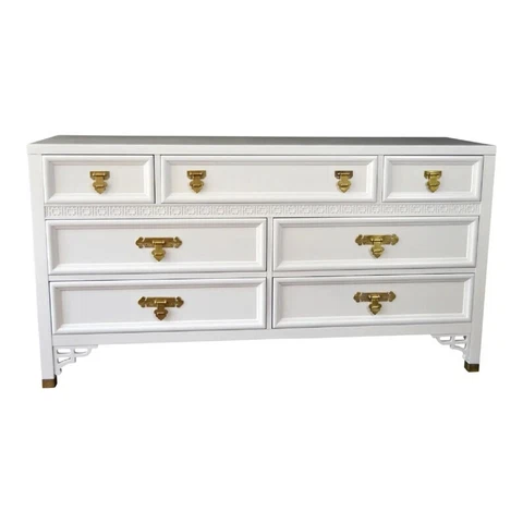 Dixie Shangri La  Fretwork Dresser High Glossy White  Vintage Cover