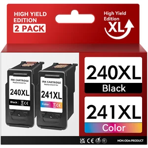 Ink Replacement for Canon PG-240XL CL-241XL PIXMA MG3520 MG3220 MG3620 MX392 lot - Picture 1 of 10