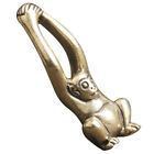  Gold Decor Monkey Figure Brass Proboscis for Office Home Decoration