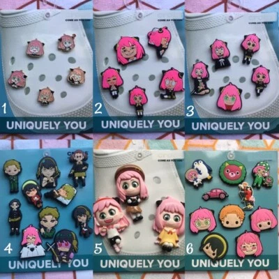 Crocs Handmade jibbitz 5-10pc Spy X Family Anime Shoe charms Set 13 - Image 1 of 4